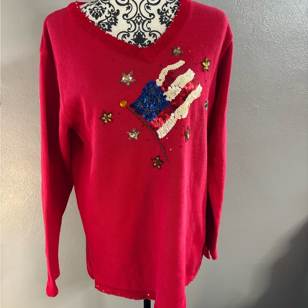 American flag sweater